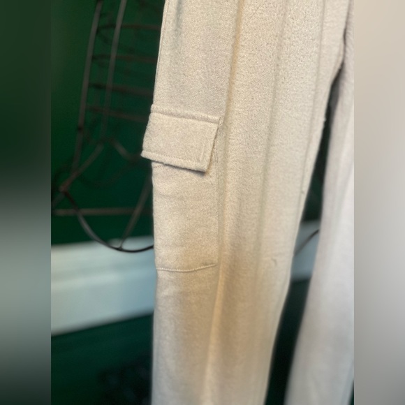 Venus Cozy Hacci Duster and Jogger Set in Khaki - Picture 14 of 15